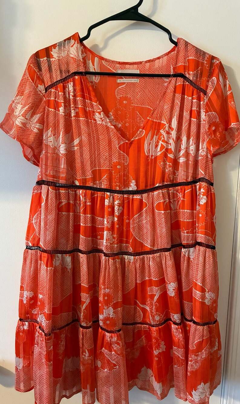 Urban Outfitters Pippa Chiffon Tiered Mini Dress